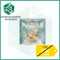 ALIMENTA PIADINA ROMAGNOLA IGP ALLA RIMINESE PRONTA IN 1 MINUTO 3 PEZZI 360 GR.